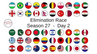 ELIMINATION LEAGUE COUNTRIES season 27 day 2