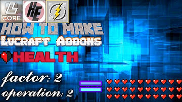 Lucraft Addon "Modding" Tutorial Episode 3 / Factors & Operations Explanation (Attribute Modifiers)