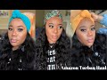 Affordable Amazon Turban Haul 😍 Must Haves! | Water Wave Headband Wig Try-On