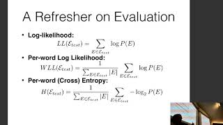 CMU Neural Nets for NLP 2020 (2): Language Modeling, Efficiency/Training Tricks