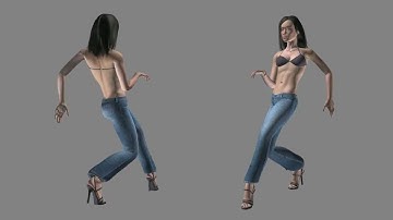 Sneak Cycle 3D animation