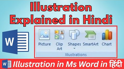 Complete illustration group in insert tab || Illustration Group In MS Word Insert Menu || #msword