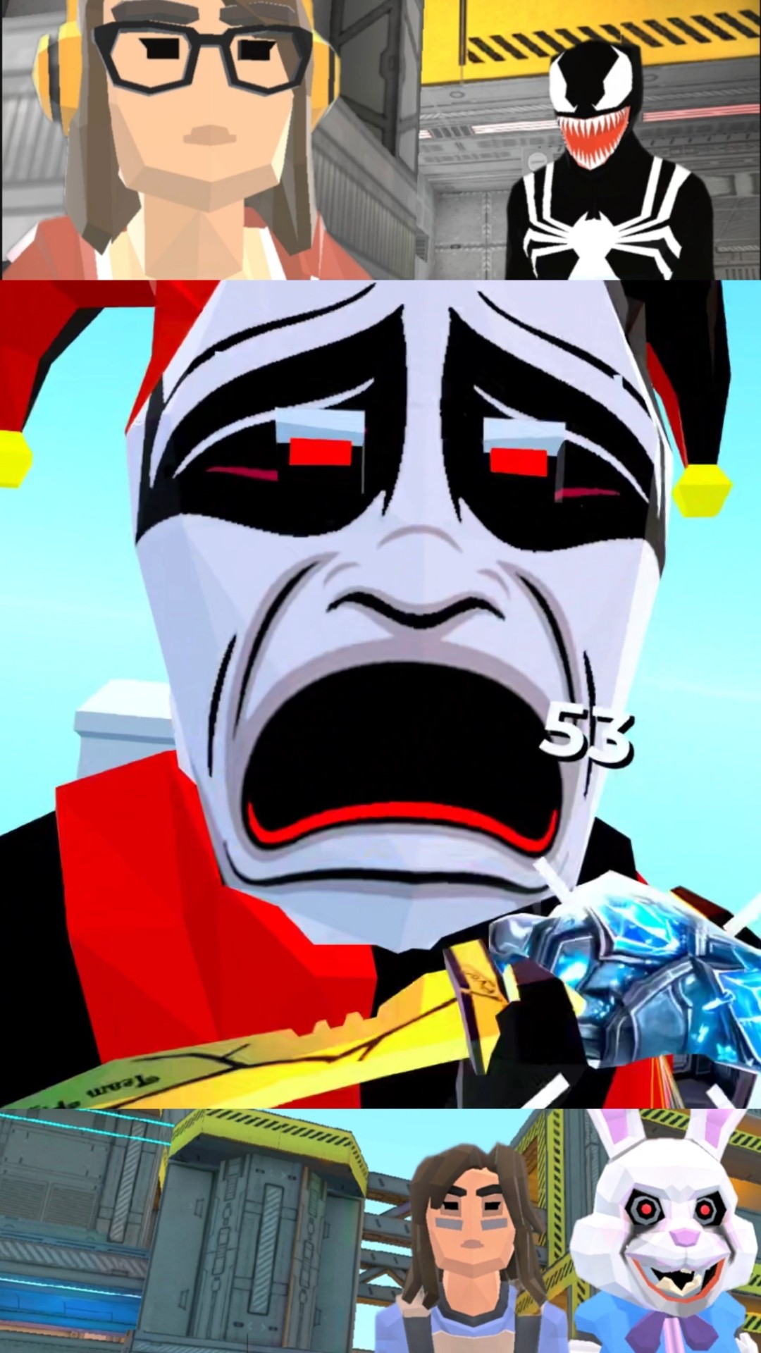 ミミ　WHY SO SERIOUS チンクル・MORRY 2点まとめ Why so serious ??😭😭😭🤡 #shorts #gaming #vr #funny #gunraiders
