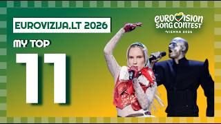 Eurovizija.LT 2026 Final (Lithuania) | My Top 11 