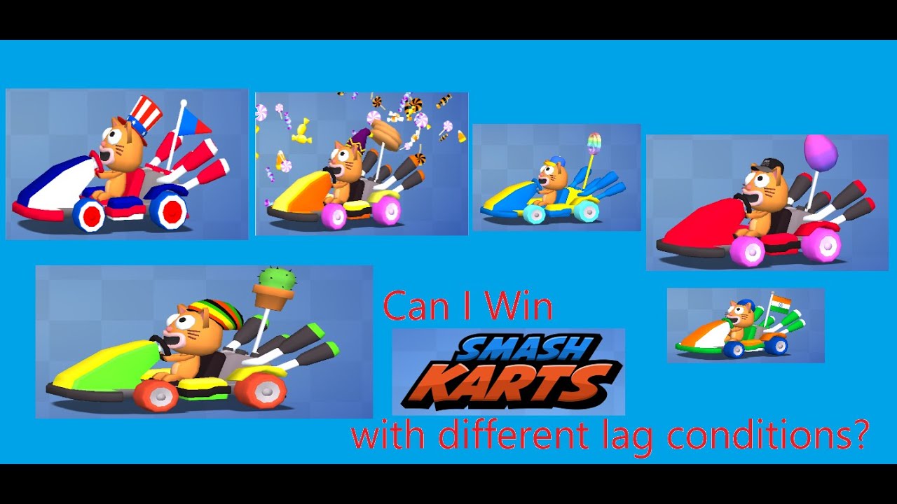 Smash Karts Can I win with different lag conditions in every region