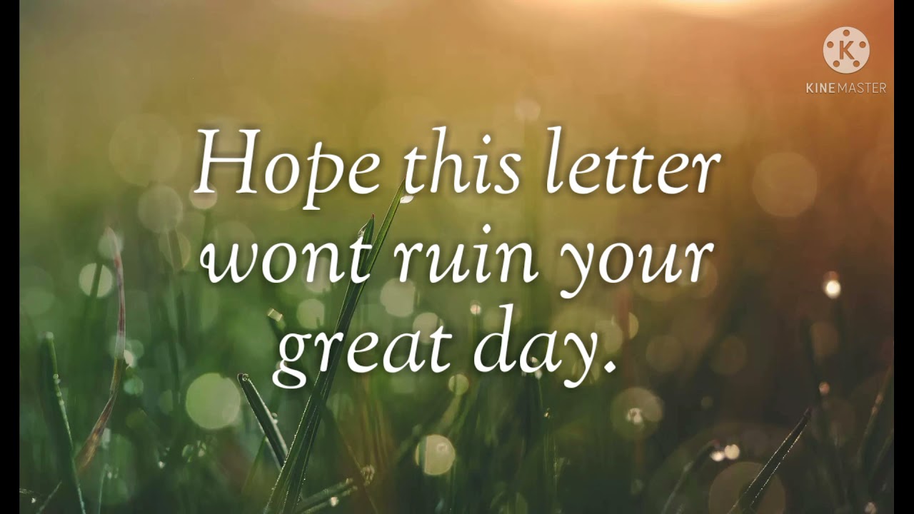 LDR Failed/Break Up Letter/you can send this to your ex boyfriend. 💔💔💔😢