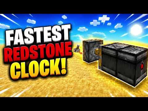 Minecraft: Easy Redstone Fast Clock!