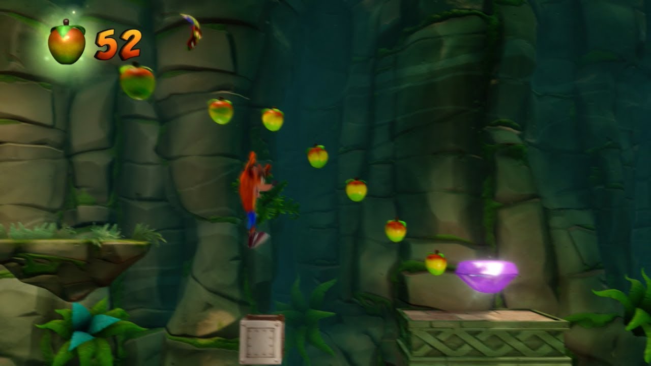 Crash bandicoot 2 n sane trilogy bee having ALL BOXES & purple and