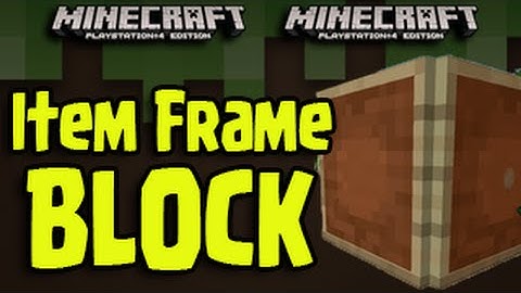 Minecraft PS3, PS4, Xbox, Wii U - ITEM FRAME BLOCK - Secret Glitch Blocks