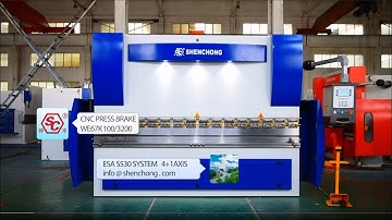 Top rated 4+1Axis China CNC Press Brake Machine with ESA S530 Controller for sale video
