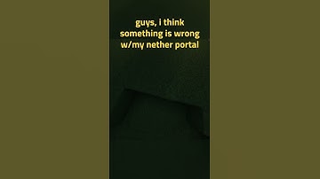 Something is Wrong With This Nether Portal! #nitrado #minecraft #whistle