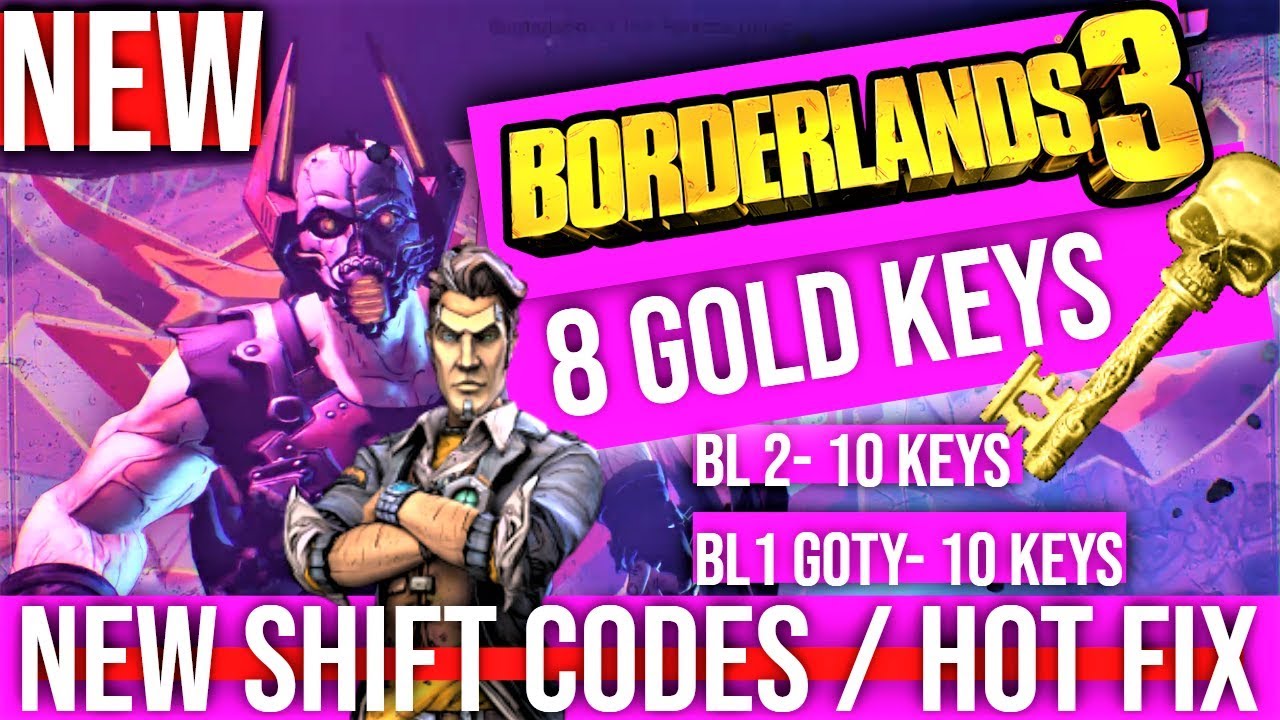 borderlands 3 shift codes