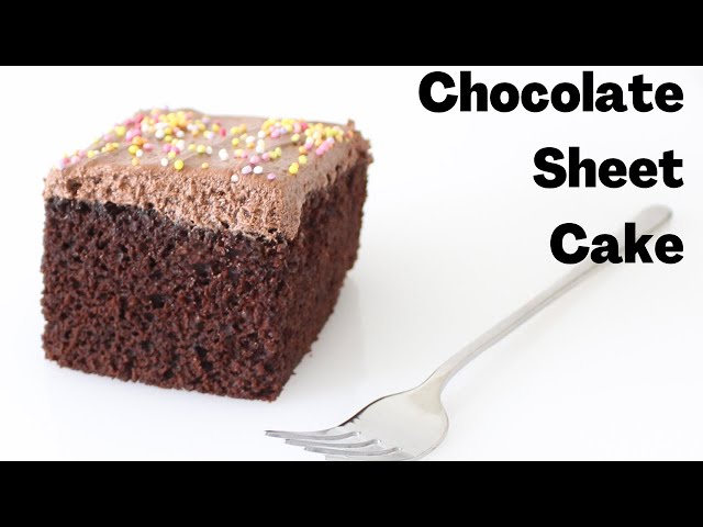 Family-Favorite Chocolate Sheet Cake (+VIDEO)