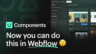 Save Sliders, Marquees, and more Components to your library in Webflow