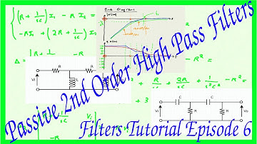 Filters Tutorial Episode 6: 2nd Order Passive High Pass Filters