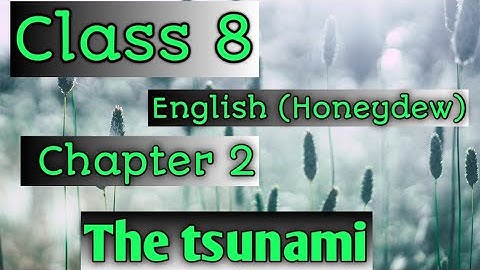 Class 8 English (Honeydew) chapter 2 (the tsunami)