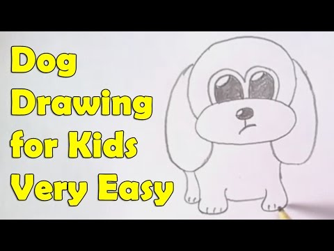 Video: How To Draw A Dog For A Child