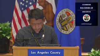 L.A. County officials deliver COVID-19 updates (August 5, 2020)