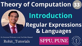Full Lect-33: Introduction of Regular Expressions & Languages | Regular Expressions in Marathi (TOC) Update