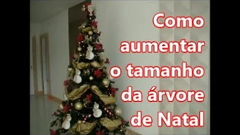Como dar mais volume a árvore de Natal?