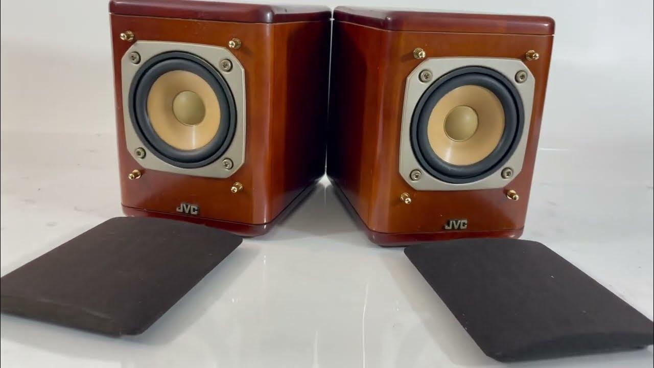 JVC SPUX7000 Cherry Wood Mini Bookshelf Speakers 4ohm 20W YouTube