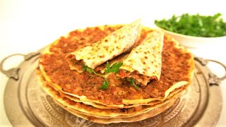 LAHMACUN TARİFİ | ÇITIR LAHMACUN TAVADA NASIL YAPILIR | EVDE LAHMACUN YAPIMI KOLAY VE LEZZETLİ