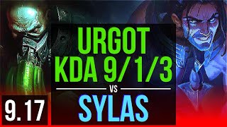 Urgot Vs Sylas Top Kda 913, Legendary Euw Diamond V9.17