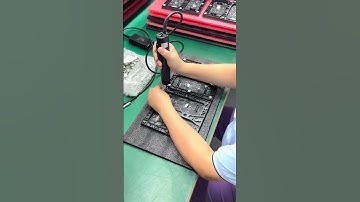 P3 Indoor 192x192mm LED modules are mounting the magnetic nail#ledmodule #ledfactory #leddisplay