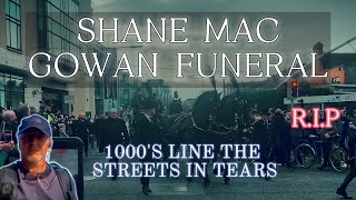 🇮🇪☘️ SHANE Mac Gowan Funeral Dublin City. Emotional Crowd Reaction