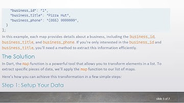 How to Extract and Convert Data Inside a List of Maps in Dart