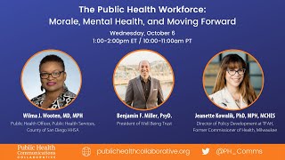 Webinar: The Public Health Workforce: Morale, Mental Health, and Moving Forward