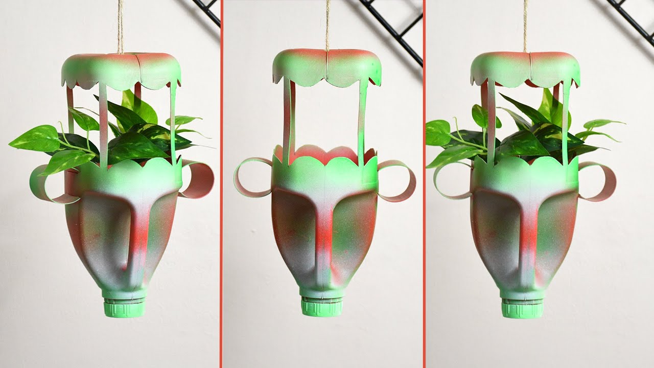 DIY Hanging Planter From Plastic Bottle Hanging Plants in Plastic