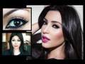 Kim Kardashian Inspired Makeup Tutorial - Pink Lips and Dramatic Eyeliner