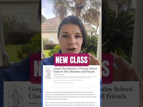 NEW CLASS for Converts: Gospel Foundations