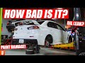 Building & Heavily Modifying a 2013 Mitsubishi Lancer EVO GSR - Part 1: Deep Inspection & Surprises