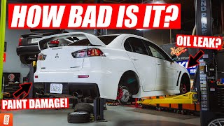 Building & Heavily Modifying a 2013 Mitsubishi Lancer EVO GSR - Part 1: Deep Inspection & Surprises