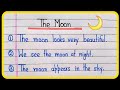 10 lines essay on moon in english  moon essay in english 10 lines  short essay on moon  the moon