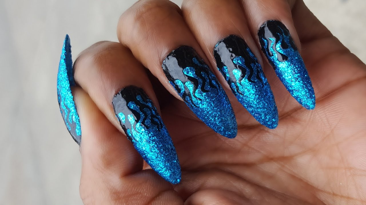 Black Fire & Ice Nail Art Tutorial Feat. What's Up Nails (What's Up Nails Nail Stencil Haul) - YouTube black-fire-ice-nail-art-tutorial-feat-what-s-up-nails-what-s-up-nails-nail-stencil-haul-youtube