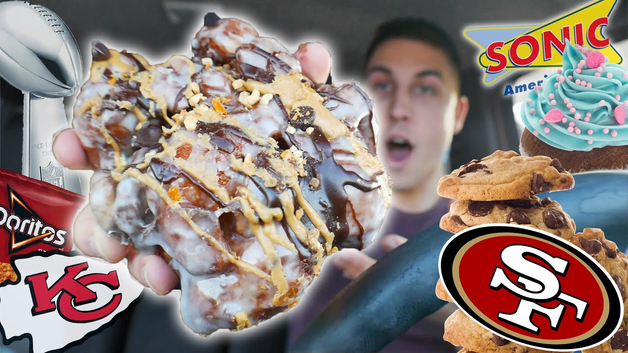 SUPER BOWL ULTIMATE DONUT CHEAT DAY "+10,000 CALORIES" - YouTube