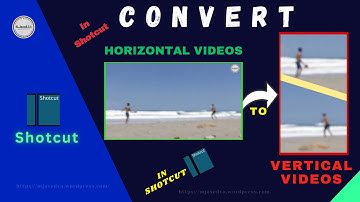 Convert horizontal videos to vertical videos and split them and add stroke line in shotcut
