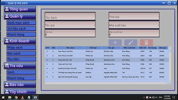 Video demo đồ án quản lý nhà sách -WPF -MVVM