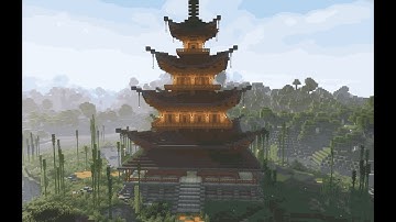 Minecraft Build Japanese Temple - [Tutorial 1/3]