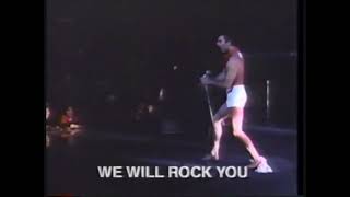 Queen VHS Commercial (“We Will Rock You” Montreal, 1981)