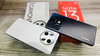 Tecno Camon 30 5g vs Redmi Note 13 5g - Best konsa ? | Gaming processor 🎮| 108mp Best Camera 📸