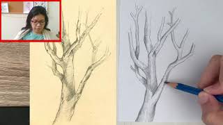 Tutorial Cara Menggambar Pohon - Mengarsir Pohon