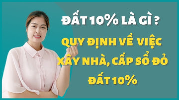 Đất 10% là gì? Quy định về việc xây nhà, cấp sổ đỏ cho đất 10% | Thanh Vân BĐS