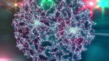 4K Net Sparkling Sphere ~ Colorful Motion Background ~ AA-vfx ~ Live Wallpaper