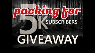 Packing for Giveaway