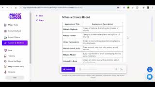 Create a choice board for a student assignment based on the principles of UDL using MagicSchool AI
