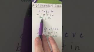SPED 3100 multisyllabic decoding